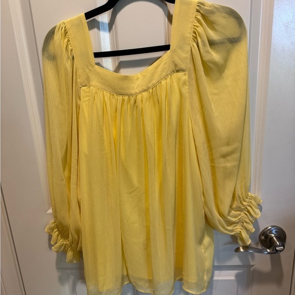 Lauren Conrad Yellow Women's Top size L - Picture 2 of 3